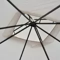 Outsunny 3 x 3(m) Garden Gazebo Patio Party Tent Shelter Outdoor Canopy Double Tier Sun Shade Metal Frame Netting, Beige - 9