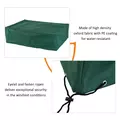 Outsunny Garden Furniture Cover, Oxford Fabric Outdoor Rectangular Rattan Furniture Cover with PE Coating, Waterproof, Windproof, Anti-UV, 222 x 155 x 67cm, Green - 5