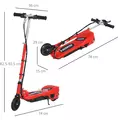 HOMCOM Folding Electric Kids Scooter Ride on Age 7-14, Red/Black - 3