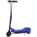 HOMCOM Folding Electric Kids Scooter Ride on Age 7-14, Blue/Black - 1