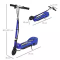 HOMCOM Folding Electric Kids Scooter Ride on Age 7-14, Blue/Black - 3