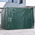 Outsunny Patio 3 Seater Swing Chair Bench Cover Outdoor Garden Furniture Rain Protection Cover Protector Waterproof Anti-UV, 215L x 155W x 150Hcm, Dark Green - 2