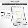 HOMCOM Baseball Rebounder Net Teens Adults Game Spot Softball Training Aid Practise Target Strike Shot Goal Play - 6