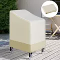 Outsunny 600D Oxford Cloth Waterproof Furniture Cover Wicker Chairs Garden Patio Rattan Seat Outdoor Protector L70*W90*H115cm - 7