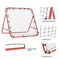 HOMCOM Rebounder Net, Practise Kickback Goal, for Teens, Adults Training - Red - 7