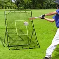 HOMCOM Baseball Rebounder Net Teens Adults Game Spot Softball Training Aid Practise Target Strike Shot Goal Play - 2