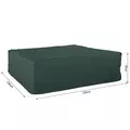 Outsunny Large Patio Garden Furniture Set Cover 600D Oxford Square Waterproof, 230 x 230 x 70 cm, Green - 3