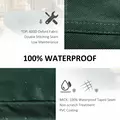 Outsunny Large Patio Garden Furniture Set Cover 600D Oxford Square Waterproof, 230 x 230 x 70 cm, Green - 4