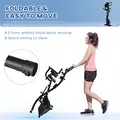 HOMCOM 2-in-1 Folding Exercise Bike with 8-Level Magnetic Resistance, Arm Resistance Band, Pulse Sensor, Black - 7