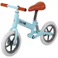 HOMCOM 12" Kids Balance Bike No Pedal Bicycle EVA Tire Adjustable Seat Toddler Training Bike W/ Shock Absorber 2 - 5 Years Gift for Boys Girls Blue - 1