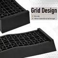 HOMCOM 2PCS Car Ramps, 3 Ton Low Entrance Plastic Curb Ramps with Anti-Slip Surface, Car Lift for Garage Workshop Cars SUVs Small Vans - 5
