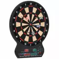 HOMCOM Electronic Hanging Dartboard LED Digital Score Set 27 Games and 202 Variations with 12 Soft Tip Darts - 1