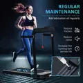 HOMCOM Folding Treadmill, 1.85HP Installation-Free Walking Jogging Running Machine, 12KM/H with 12 Pre-Programs and LED Display for Home Gym Office - 8