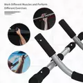 HOMCOM Pull up Bar Doorway, Door Frame Chin up Bar Push up Bar for Home Gym Upper Body Workout, No Drilling or Screws, Grey - 5