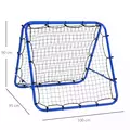 HOMCOM Double Sided Football Rebounder Net, Football Rebound Goal with Five Adjustable Angles, Blue - 3