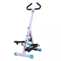HOMCOM Stepper w/ Handle Hand Grip Workout Fitness Machine For Fitness Aerobic Exercise Home Gym White - 1