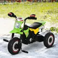 HOMCOM Trike for Kids, Toddler Pedal Motorcycle, Kids Ride On Tricycle Early Learning w/ Music Lights Handlebar Stickers Exercise Boys Girls Gift for 18 - 36 Months Green - 2