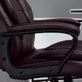 Vinsetto Office Chair with 6-Point Maaage, PU Desk Chair with Padded Seat and Armrest, Computer Chair with Tilt Function for Home, Brown - 9