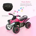 HOMCOM Ride on Toy for Kids 4 Wheel Foot-to-Floor Sliding Walking Car Toy Motorcycle Baby Walker Toddler Toys for for 18-36 Months Boys and Girls - 4
