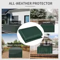 Outsunny 255x142cm Outdoor Garden Rattan Furniture Protective Cover Water UV Resistant - 6