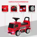 HOMCOM Compatible Kids Ride On Car Truck Mercedes Benz Licensed Toddler Foot To Floor Slider w/Under Seat Storage for 12 - 36 Months Red - 7