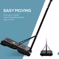 HOMCOM Portable Basketball Stand 175-215cm Adjustable Height Sturdy Rim Hoop w/ Large Wheels Stable Base Net Free Standing - 5