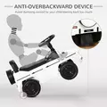 HOMCOM 3 in 1 Kids Ride On Car G350 Licensed Foot To Floor Slider Toddler Push Along NO POWER White 12-36 months - 6