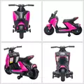 HOMCOM 6V Kids Electric Motorbike Ride On Toy w/ Music LED Lights Safety Training Wheels for Girls Boy 2-4 Years Pink - 7