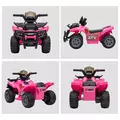 HOMCOM 6V Kids Electric Ride on Car Toddlers Quad Bike All Terrain Vehicle Toy With Music for 18-36 months Pink - 8