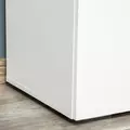 HOMCOM Storage Cabinet w/ Two Shelves Wooden Sideboard Freestanding Kitchen Cupboard Bookcase - White - 8