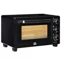 HOMCOM 21L Mini Countertop Oven, 100°C-230°C Adjustable Temp - Black - 1