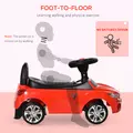 HOMCOM Ride on Car Baby Toddler Walker Foot to Floor Sliding Car Slider, Red - 6