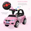 HOMCOM Ride on Car Baby Toddler Walker Foot to Floor Sliding Car Slider, Pink - 4