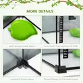 PawHut Glass Reptile Terrarium Insect Breeding Tank Vivarium Habitats with Thermometer for Lizards, Horned Frogs, Snakes, Spiders - Medium 50 x 30 x 25cm - 7