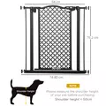 PawHut 74-80 cm Pressure Fit Safety Gate for Doorways and Staircases, Dog Gate, Pet Barrier for Hallways with Auto Close, Double Locking - 3