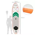 Outsunny 10'6" x 30" x 6" Inflatable Stand Up Paddle Board, Non-Slip & Ultra-Light Deck with Adj Paddle, ISUP Accessories, Pump and Carry Bag, for Youth Adults Beginner - 3