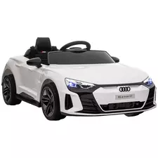 HOMCOM Audi Licensed 12V Kids Electric Ride-On, with Remote Control, Suspension System, Lights, Music, Motor - White - 1