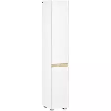 kleankin Tall Bathroom Cabinet with Adjustable Shelves, 5-Tier Modern Freestanding Tallboy with Storage Cabinets, White - 1