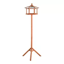 PawHut Wooden Bird Table for the garden Feeding Station, 153Hcm - 1