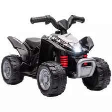 AIYAPLAY Honda Licensed Kids Electric Quad Bike, 6V ATV Ride On for Ages 1.5-3 Years, Black - 1