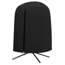 Outsunny 190 x Φ128cm Hanging Egg Chair Furniture Cover - Black - 1