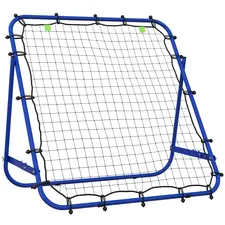HOMCOM Adjustable Rebounder Net Kickback Target Goal for Teens Adults Training, Blue - 1
