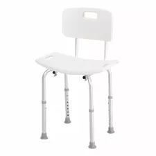 HOMCOM Bath Chair Shower Stool Safety Seat Bathroom Adjustable Positions Elderly Aids - 1