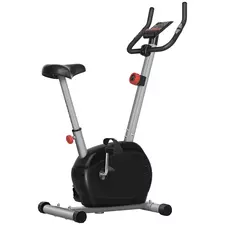 SPORTNOW Quiet Exercise Bike with 8-Level Magnetic Resistance and Heart Rate Sensor, for Home Gym, Grey and black - 1
