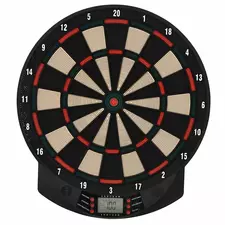 HOMCOM LCD Electronic Dartboard Set Features 26 Games w/ 185 Variations and Include 6 Darts Multi-Game Option Ready-to-Play - 1