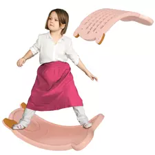 AIYAPLAY Balance Board for Kids Balance Training & Sensory Play, Pink - 1