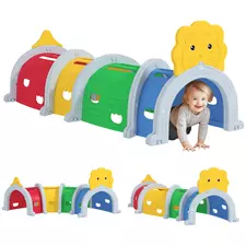 AIYAPLAY Kids Play Tunnel with Lion Design for 3-6 Years, Crawling, Climbing, Indoors & Outdoors - 1