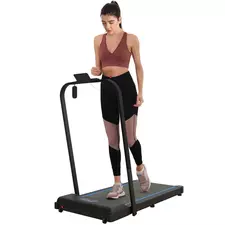 SPORTNOW 2.5HP Walking Pad, 1-6km/h Folding Treadmill with Remote Control and LED Display for Home Gym Office, Blue - 1