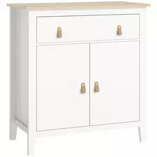 HOMCOM Farmhouse Style Sideboard - White - 1