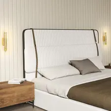 HOMCOM Led Wall Lamp 2 Pack, 9W Modern Indoor Geometric Mesh Wall Light, Colour Temperature Adjustable 3000K/4000K/6500K for Bedroom, Living Room, Hallway, Stairs, Gold Tone - 1